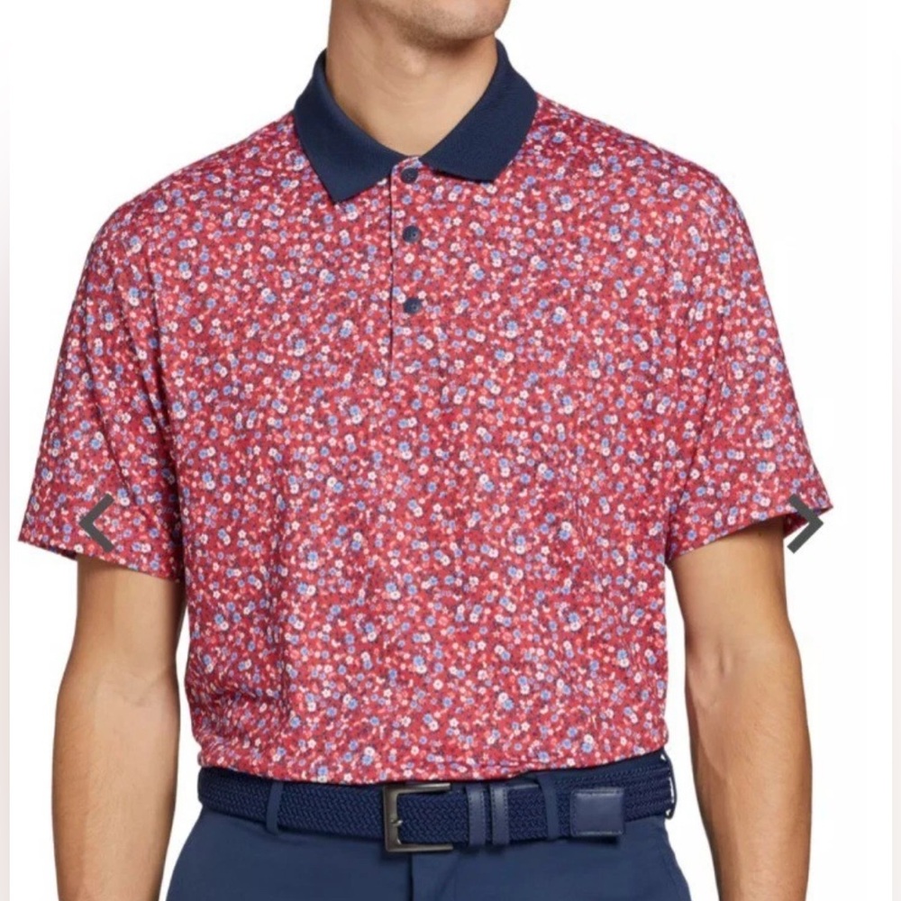 WALTER HAGEN *NWT Men’s P11 USA LIBERTY DITSY GOLF POLO | Sun Protection | XL